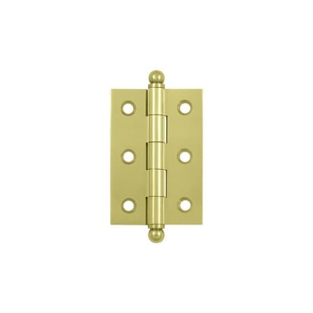Deltana CH2517U3 Cabinet Hinges W/ Ball Tips Polished Brass, 10PK CH2517U3-XCP10